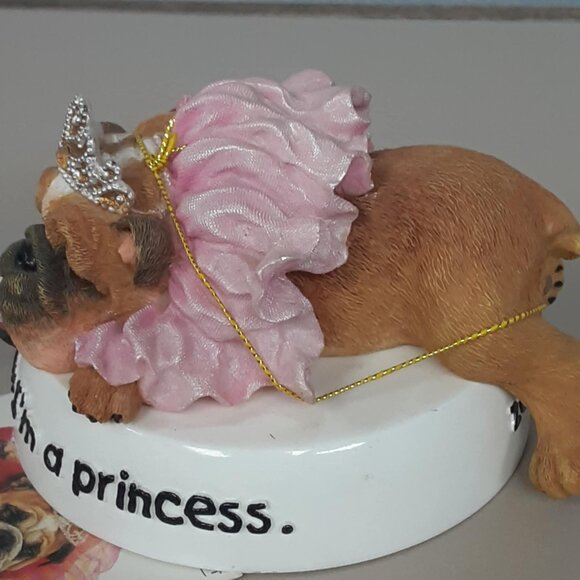 Vintage Zelda Wisdom 2003 English Bulldog "I'm Not Spoiled I'm A Princess" NWT - Picture 5 of 11
